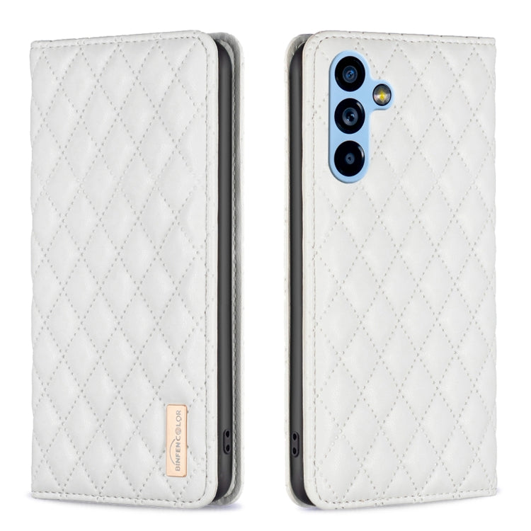 Diamond Lattice Magnetic Leather Flip Phone Case, For Samsung Galaxy A54 5G