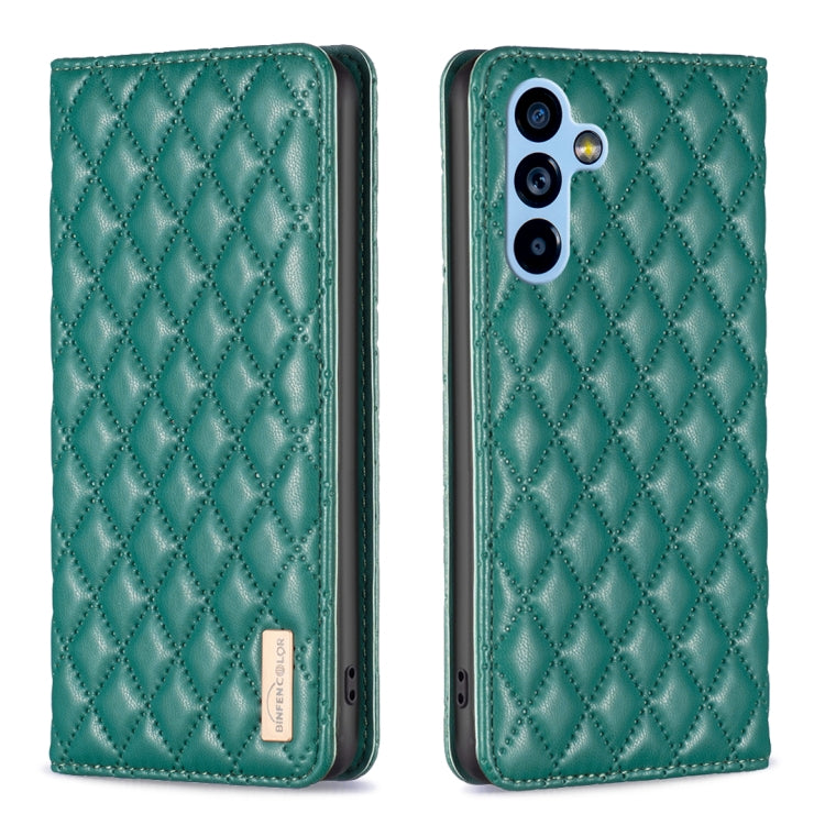 Diamond Lattice Magnetic Leather Flip Phone Case, For Samsung Galaxy A54 5G