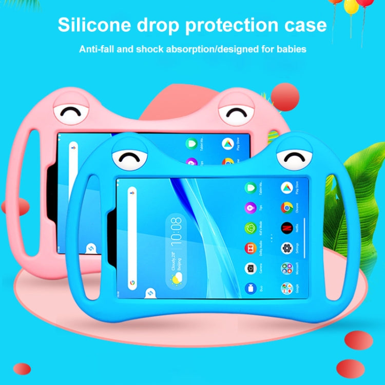Cartoon Silicone Shockproof Protective Tablet Case with Stand & Handheld, For TCL Tab 8 4G