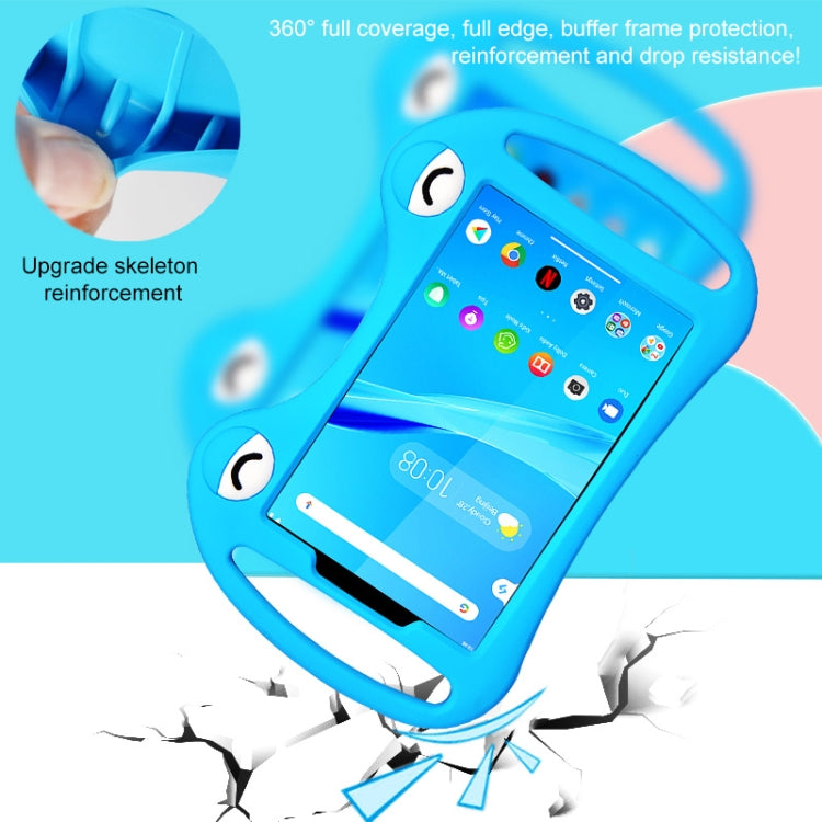 Cartoon Silicone Shockproof Protective Tablet Case with Stand & Handheld, For TCL Tab 8 4G