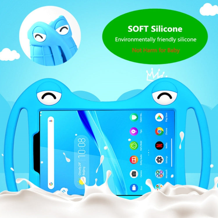Cartoon Silicone Shockproof Protective Tablet Case with Stand & Handheld, For TCL Tab 8 4G