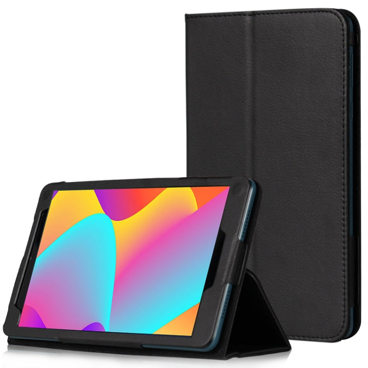 Litchi Texture Tablet Leather Case with Holder, For TCL Tab 8