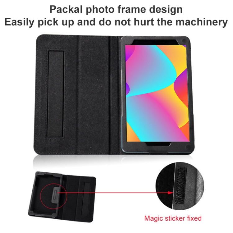 Litchi Texture Tablet Leather Case with Holder, For TCL Tab 8