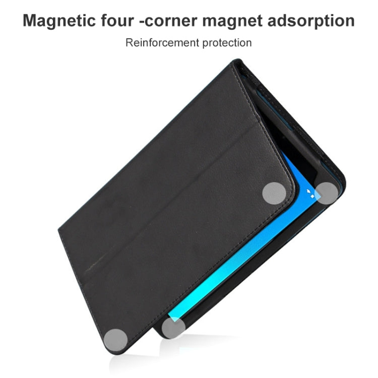 Litchi Texture Tablet Leather Case with Holder, For TCL Tab 8