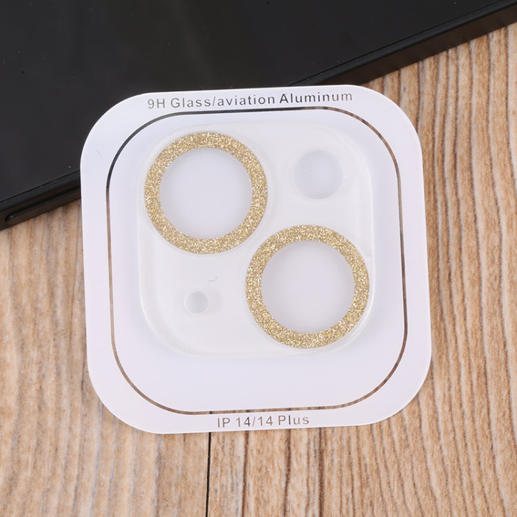 Tempered Glass Glitter CD Texture Back Camera Film, For iPhone 14 / 14 Plus (1 PC), For iPhone 14 Pro Max / 14 Pro (1 PC)