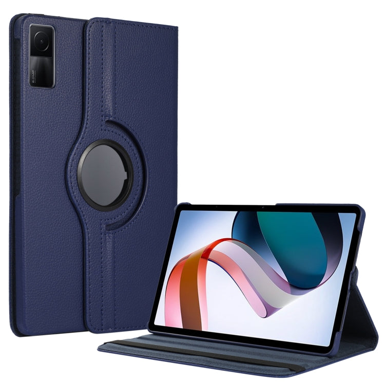 360 Degree Rotation Litchi Texture Leather Tablet Case, For Xiaomi Redmi Pad 10.61