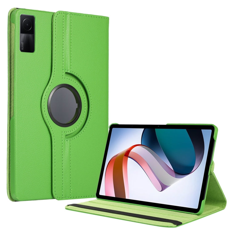 360 Degree Rotation Litchi Texture Leather Tablet Case, For Xiaomi Redmi Pad 10.61