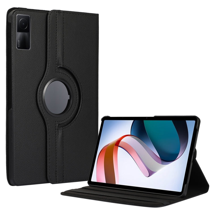 360 Degree Rotation Litchi Texture Leather Tablet Case, For Xiaomi Redmi Pad 10.61