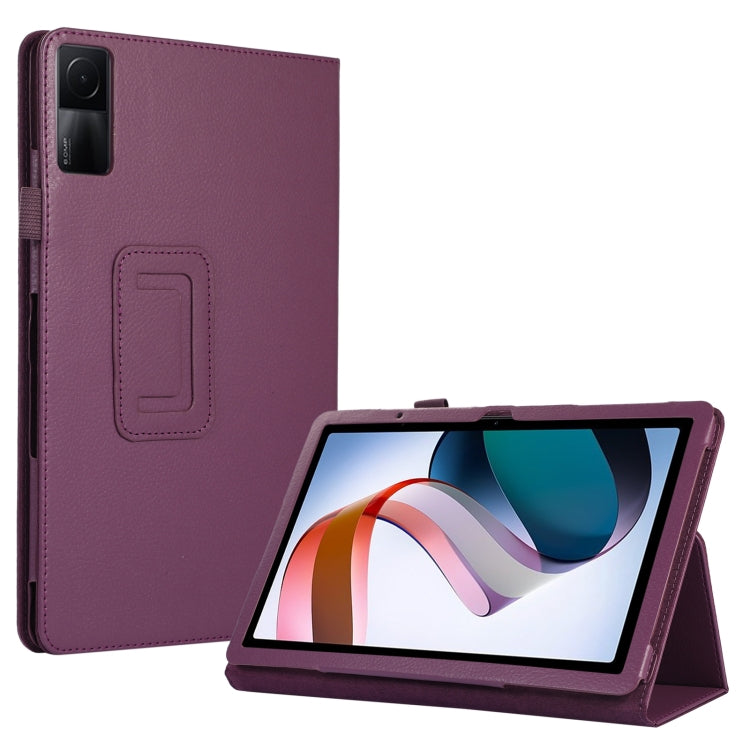 Litchi Texture Leather Tablet Case with Holder, For Xiaomi Redmi Pad 10.61