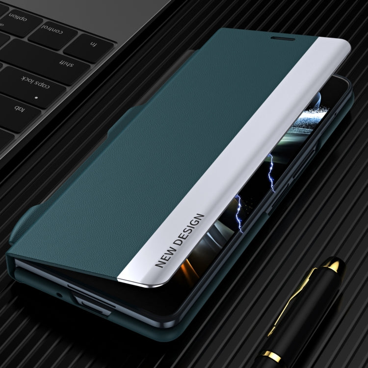 Shockproof Full Coverage Leather Phone Case with Pen Slot, For Samsung Galaxy Z Fold3 5G, For Samsung Galaxy Z Fold4