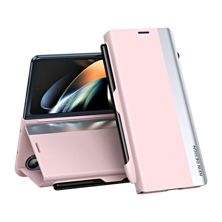Shockproof Full Coverage Leather Phone Case with Pen Slot, For Samsung Galaxy Z Fold3 5G, For Samsung Galaxy Z Fold4