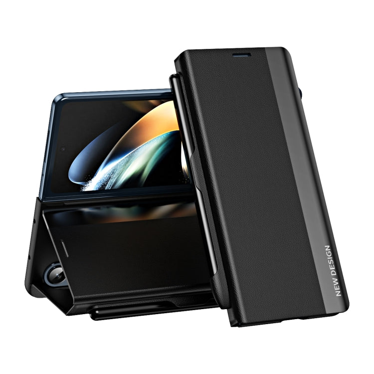 Shockproof Full Coverage Leather Phone Case with Pen Slot, For Samsung Galaxy Z Fold3 5G, For Samsung Galaxy Z Fold4
