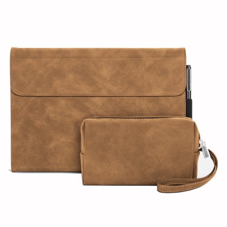 Sheepskin All-Inclusive Shockproof Protective Case with Power Pack, For Microsoft Surface Pro 9 / Surface Pro 10
