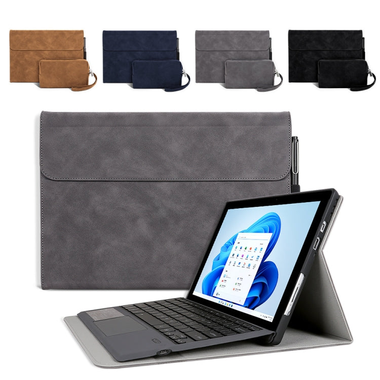 Sheepskin All-Inclusive Shockproof Protective Case with Power Pack, For Microsoft Surface Pro 9 / Surface Pro 10