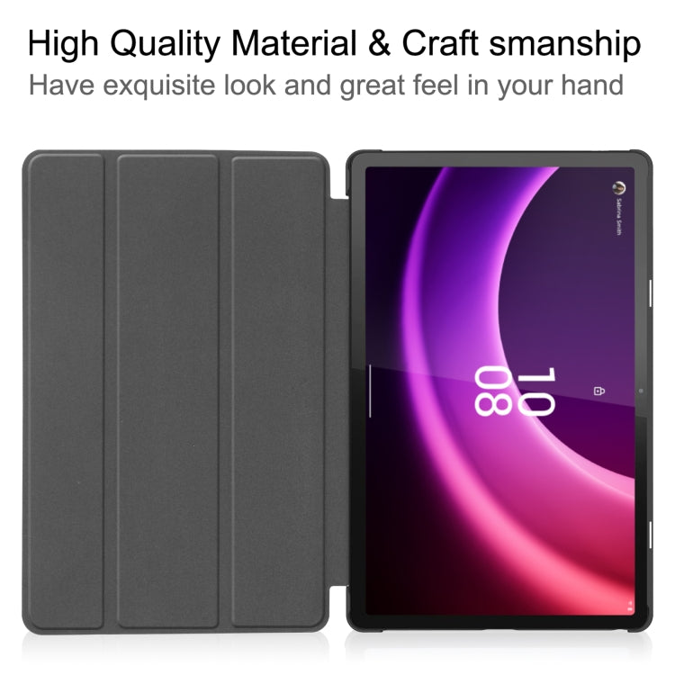 Custer Painted 3-Fold Holder Leather Smart Tablet Case, For Lenovo Tab P11 Gen 2