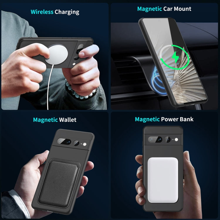 MagSafe Magnetic Liquid Silicone Phone Case, For Google Pixel 7, For Google Pixel 7 Pro