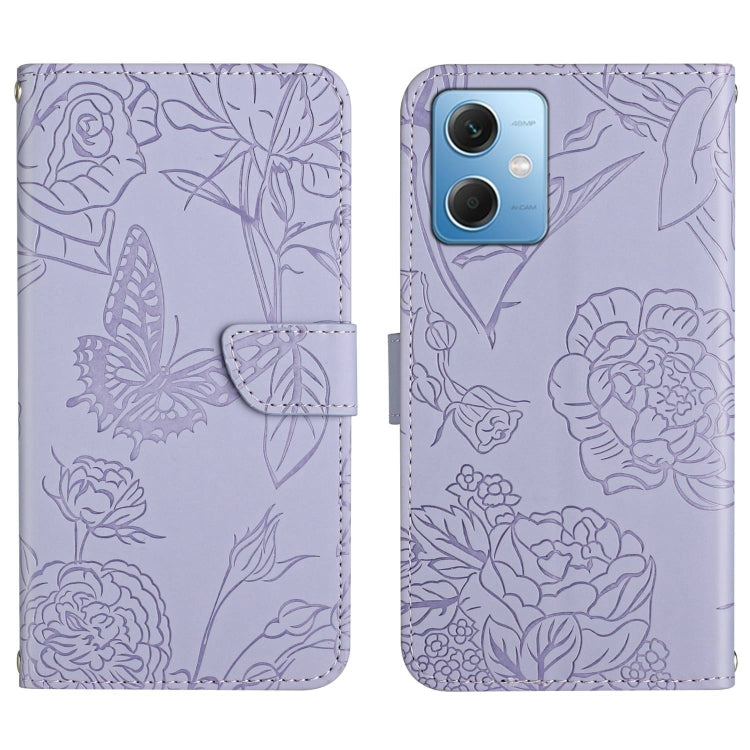HT03 Skin Feel Butterfly Embossed Flip Leather Phone Case, For Xiaomi Redmi 11 Prime 4G, For Xiaomi Redmi 11 Prime 5G, For Xiaomi Redmi Note 12 China, For Xiaomi Redmi Note 12 Pro 5G China, For Xiaomi Redmi Note 12 Pro+ China/Note 12 Explorer          ...