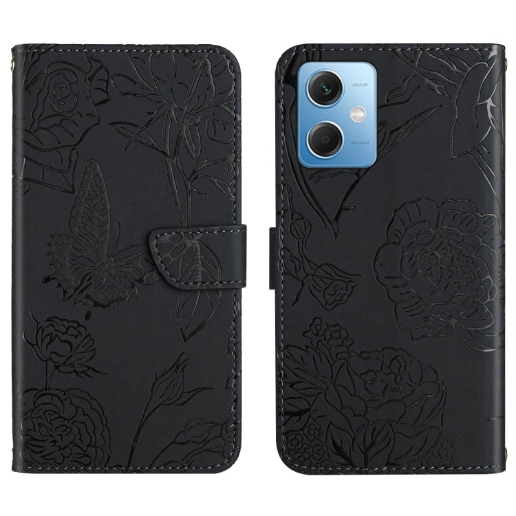 HT03 Skin Feel Butterfly Embossed Flip Leather Phone Case, For Xiaomi Redmi 11 Prime 4G, For Xiaomi Redmi 11 Prime 5G, For Xiaomi Redmi Note 12 China, For Xiaomi Redmi Note 12 Pro 5G China, For Xiaomi Redmi Note 12 Pro+ China/Note 12 Explorer          ...