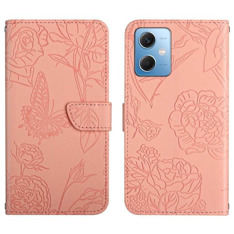HT03 Skin Feel Butterfly Embossed Flip Leather Phone Case, For Xiaomi Redmi 11 Prime 4G, For Xiaomi Redmi 11 Prime 5G, For Xiaomi Redmi Note 12 China, For Xiaomi Redmi Note 12 Pro 5G China, For Xiaomi Redmi Note 12 Pro+ China/Note 12 Explorer          ...