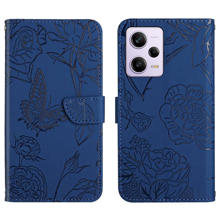 HT03 Skin Feel Butterfly Embossed Flip Leather Phone Case, For Xiaomi Redmi 11 Prime 4G, For Xiaomi Redmi 11 Prime 5G, For Xiaomi Redmi Note 12 China, For Xiaomi Redmi Note 12 Pro 5G China, For Xiaomi Redmi Note 12 Pro+ China/Note 12 Explorer          ...