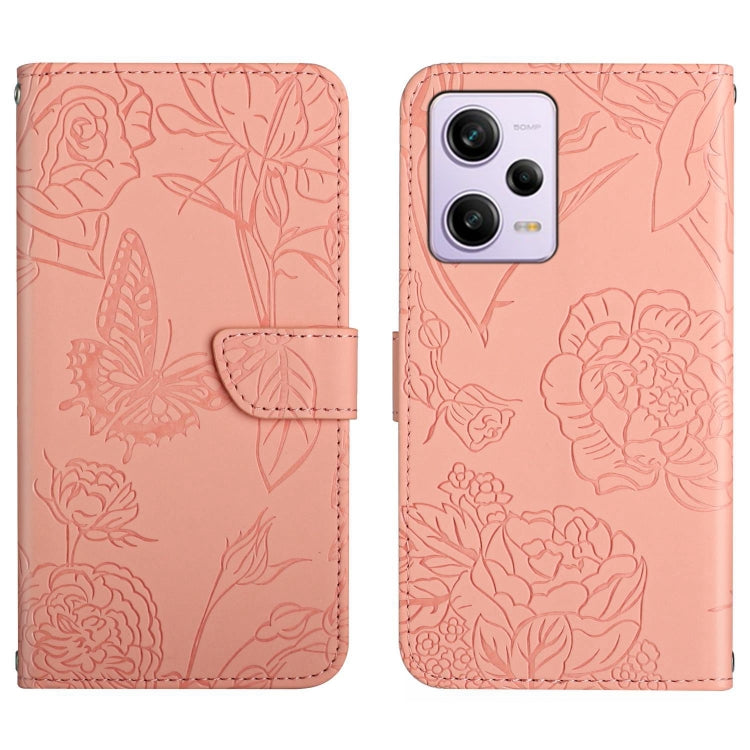 HT03 Skin Feel Butterfly Embossed Flip Leather Phone Case, For Xiaomi Redmi 11 Prime 4G, For Xiaomi Redmi 11 Prime 5G, For Xiaomi Redmi Note 12 China, For Xiaomi Redmi Note 12 Pro 5G China, For Xiaomi Redmi Note 12 Pro+ China/Note 12 Explorer          ...
