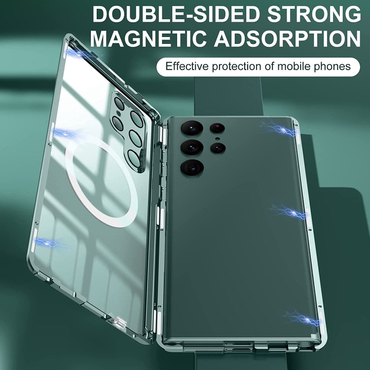 Lens Protector MagSafe Double Sided Magnetic Phone Case, For Samsung Galaxy S22 Ultra 5G