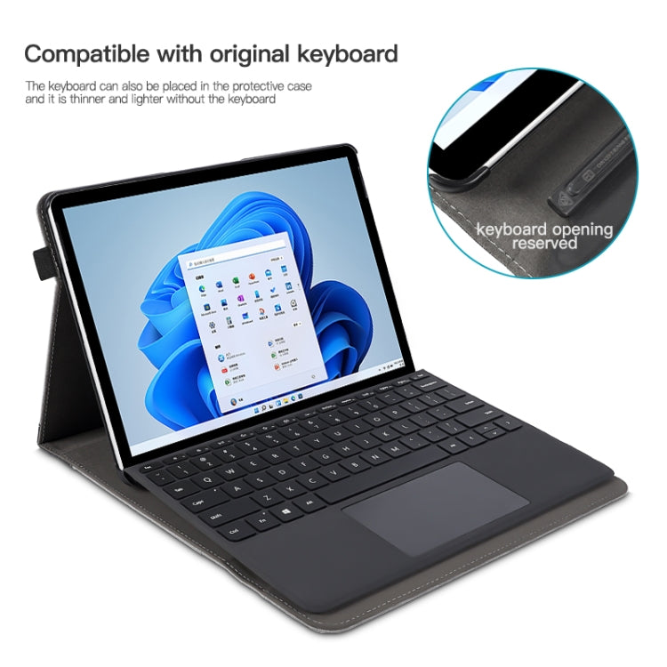Cloth Texture Stitching Leather Tablet Case, For Microsoft Surface Pro 10 / 9, For Microsoft Surface Pro 8, For Microsoft Surface Pro 7 / 6 / 5 / 4, For Microsoft Surface Go 3 / 2 / 1