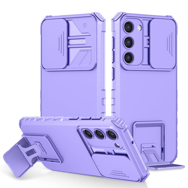 Stereoscopic Holder Sliding Camshield Phone Case, For Samsung Galaxy A04 4G, For Samsung Galaxy S23 5G, For Samsung Galaxy S23+ 5G, For Samsung Galaxy S23 Ultra 5G, For Samsung Galaxy A14 5G
