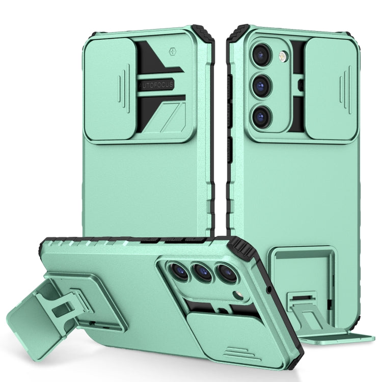 Stereoscopic Holder Sliding Camshield Phone Case, For Samsung Galaxy A04 4G, For Samsung Galaxy S23 5G, For Samsung Galaxy S23+ 5G, For Samsung Galaxy S23 Ultra 5G, For Samsung Galaxy A14 5G