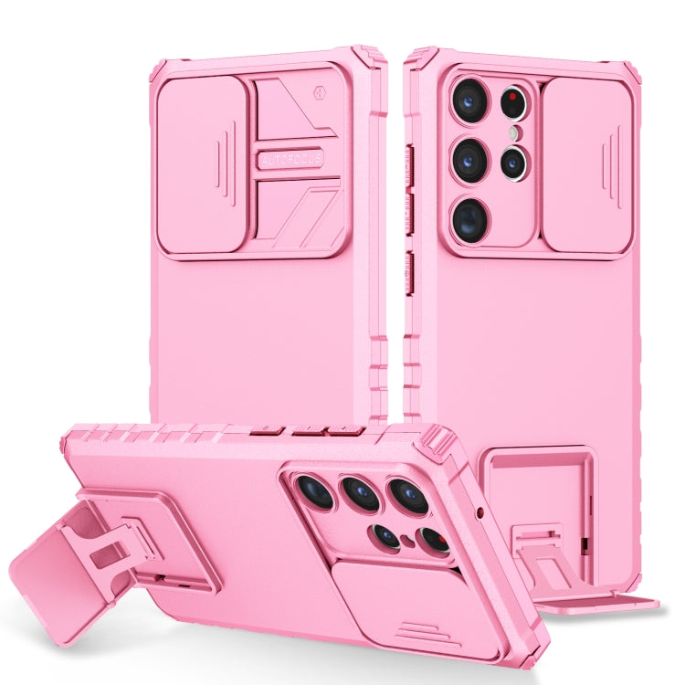 Stereoscopic Holder Sliding Camshield Phone Case, For Samsung Galaxy A04 4G, For Samsung Galaxy S23 5G, For Samsung Galaxy S23+ 5G, For Samsung Galaxy S23 Ultra 5G, For Samsung Galaxy A14 5G