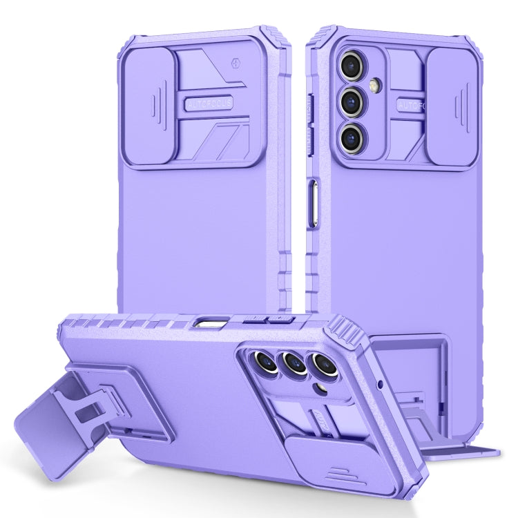 Stereoscopic Holder Sliding Camshield Phone Case, For Samsung Galaxy A04 4G, For Samsung Galaxy S23 5G, For Samsung Galaxy S23+ 5G, For Samsung Galaxy S23 Ultra 5G, For Samsung Galaxy A14 5G
