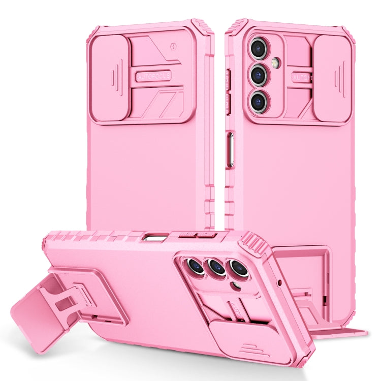 Stereoscopic Holder Sliding Camshield Phone Case, For Samsung Galaxy A04 4G, For Samsung Galaxy S23 5G, For Samsung Galaxy S23+ 5G, For Samsung Galaxy S23 Ultra 5G, For Samsung Galaxy A14 5G