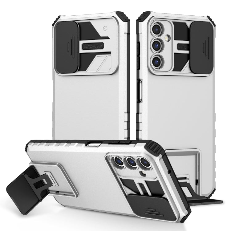 Stereoscopic Holder Sliding Camshield Phone Case, For Samsung Galaxy A04 4G, For Samsung Galaxy S23 5G, For Samsung Galaxy S23+ 5G, For Samsung Galaxy S23 Ultra 5G, For Samsung Galaxy A14 5G