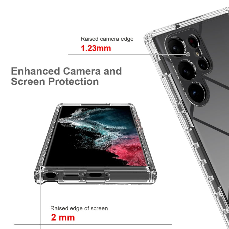 Transparent Gradient Color TPU + PC Protective Phone Case, For Samsung Galaxy S23 Ultra 5G, For Samsung Galaxy S23+ 5G, For Samsung Galaxy S23 5G