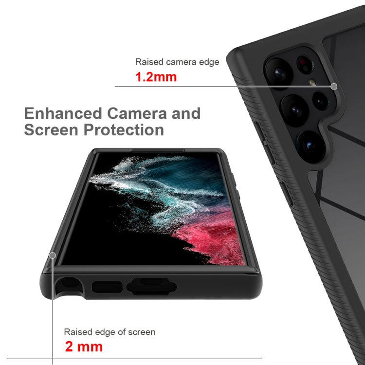 Two-layer Integrated Transparent TPU + PC Protective Phone Case, For Samsung Galaxy S23 Ultra 5G, For Samsung Galaxy S23+ 5G, For Samsung Galaxy S23 5G