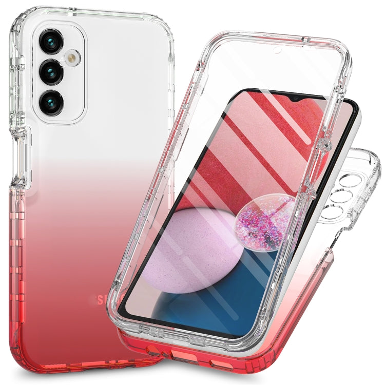 Integrated Transparent Gradient Color TPU + PC + PET Protective Phone Case, For Samsung Galaxy A14 4G / A14 5G