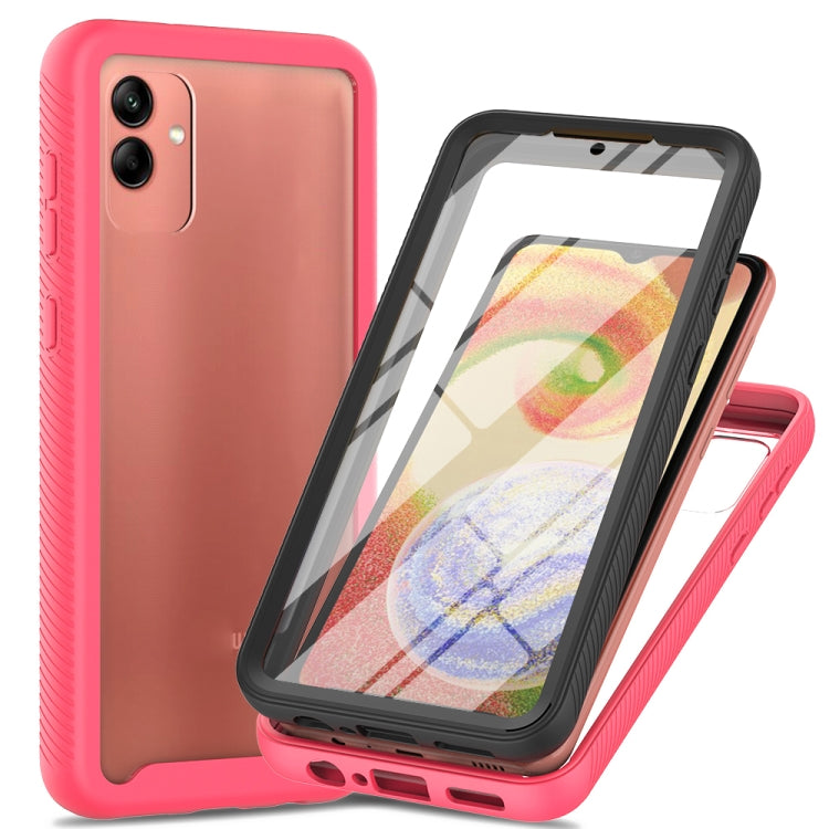 Two-layer Integrated Transparent TPU + PC + PET Protective Phone Case, For Samsung Galaxy A04, For Samsung Galaxy A14 5G