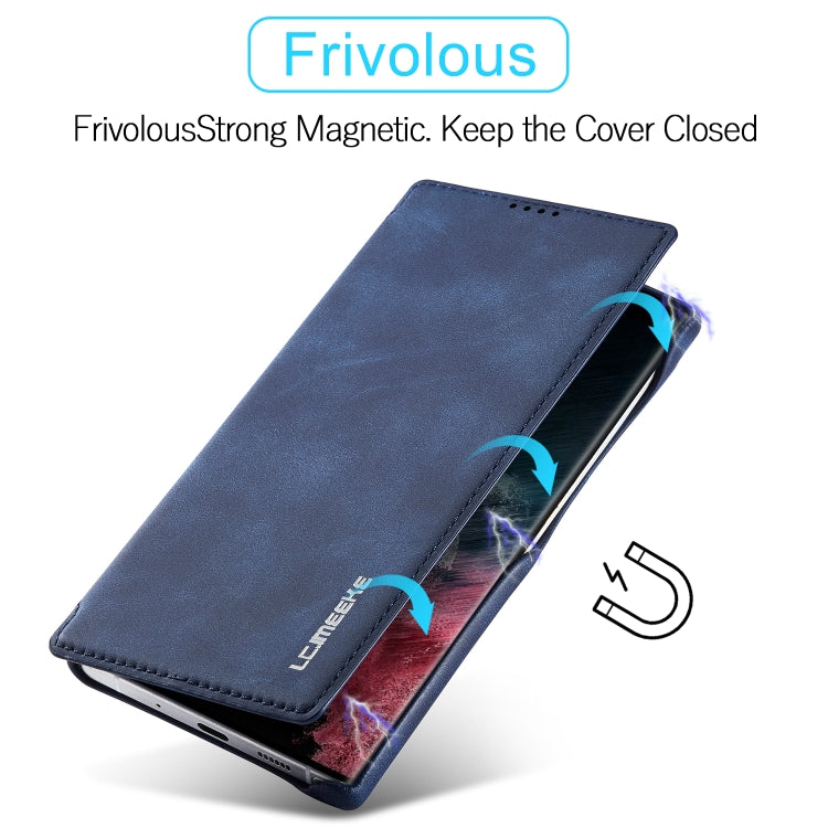 LC.IMEEKE Hon Ancient Series Horizontal Flip Leather Phone Case, For Samsung Galaxy S23 Ultra 5G