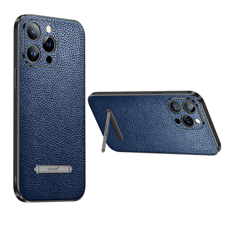 SULADA Invisible Bracket Leather Back Cover Phone Case, For iPhone 14, For iPhone 14 Plus, For iPhone 14 Pro, For iPhone 14 Pro Max, For iPhone 13, For iPhone 13 Pro, For iPhone 13 Pro Max