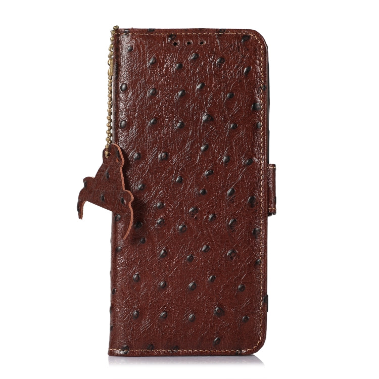 Ostrich Pattern Genuine Leather RFID Phone Case, For Motorola Moto G72 4G, For Samsung Galaxy A04e, For Samsung Galaxy A54 5G, For Xiaomi 13