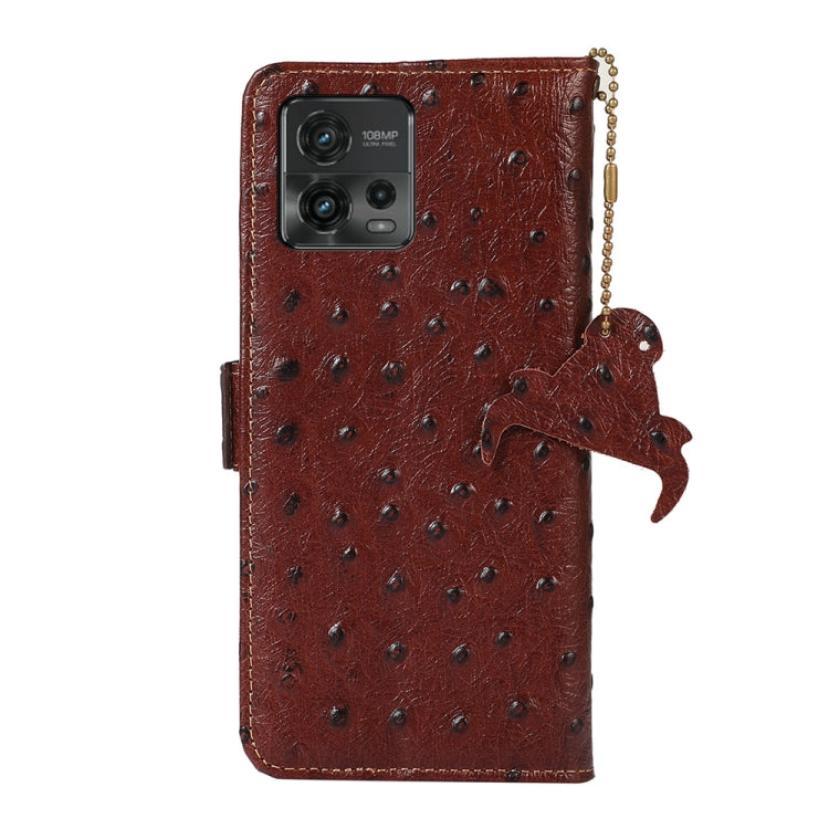 Ostrich Pattern Genuine Leather RFID Phone Case, For Motorola Moto G72 4G, For Samsung Galaxy A04e, For Samsung Galaxy A54 5G, For Xiaomi 13