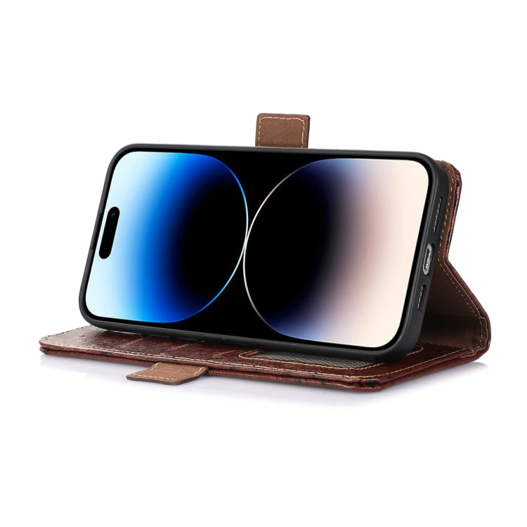 Ostrich Pattern Genuine Leather RFID Phone Case, For Motorola Moto G72 4G, For Samsung Galaxy A04e, For Samsung Galaxy A54 5G, For Xiaomi 13