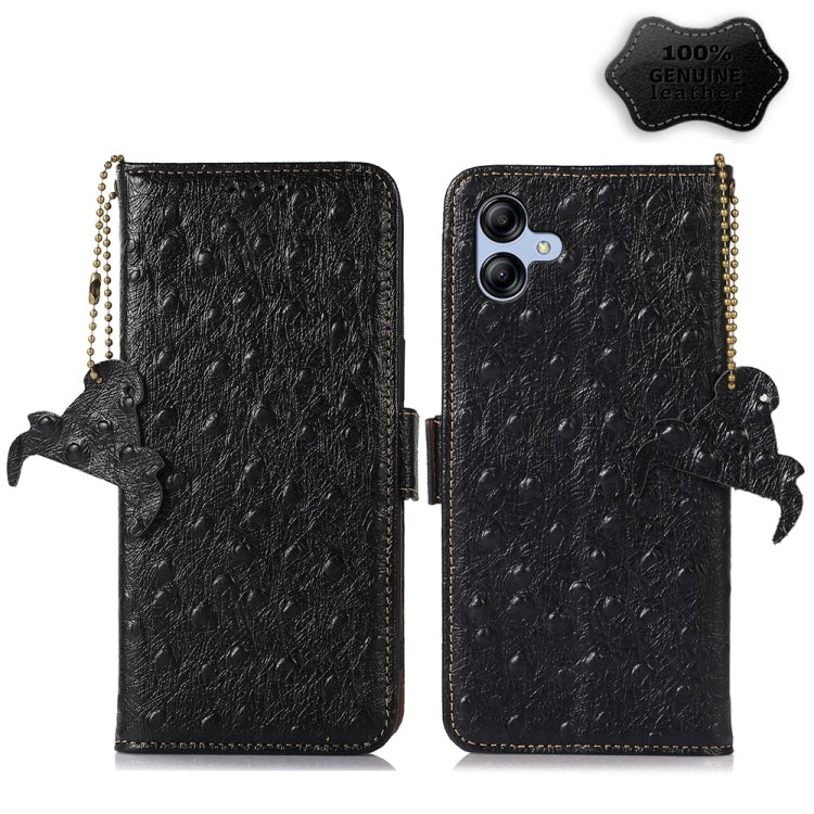 Ostrich Pattern Genuine Leather RFID Phone Case, For Motorola Moto G72 4G, For Samsung Galaxy A04e, For Samsung Galaxy A54 5G, For Xiaomi 13