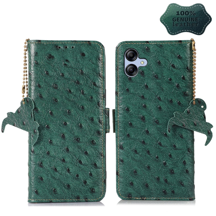 Ostrich Pattern Genuine Leather RFID Phone Case, For Motorola Moto G72 4G, For Samsung Galaxy A04e, For Samsung Galaxy A54 5G, For Xiaomi 13