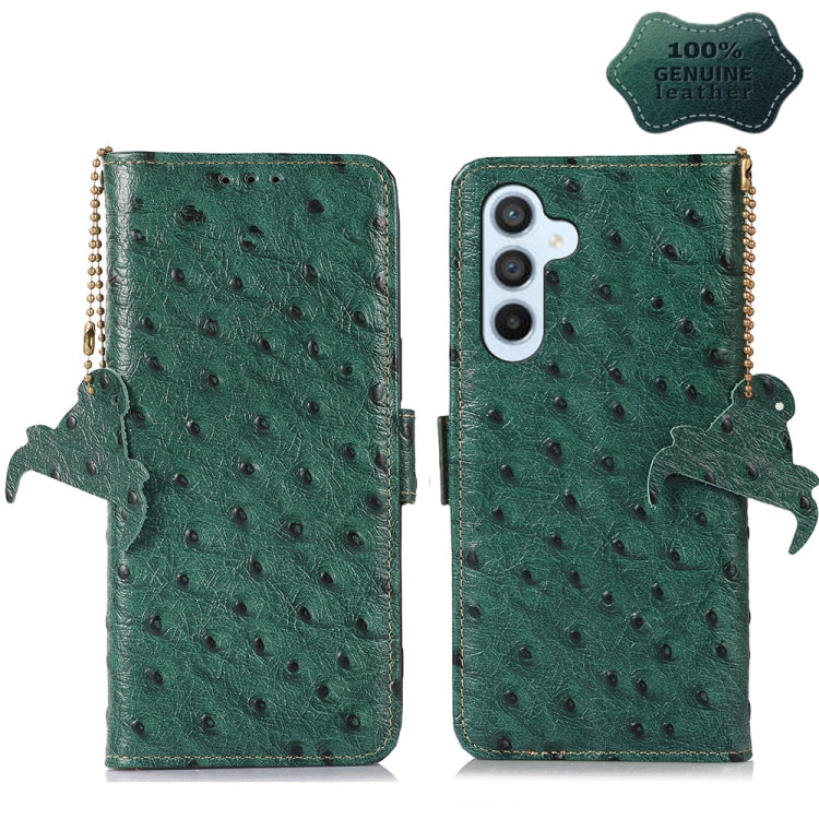 Ostrich Pattern Genuine Leather RFID Phone Case, For Motorola Moto G72 4G, For Samsung Galaxy A04e, For Samsung Galaxy A54 5G, For Xiaomi 13