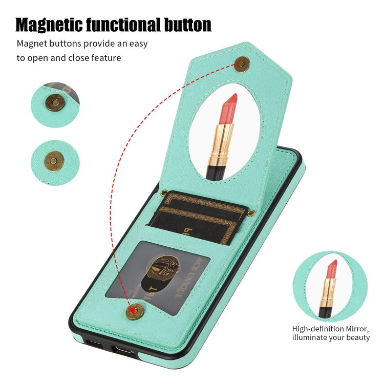 Rhombic Texture RFID Phone Case with Lanyard & Mirror, For Samsung Galaxy A12 5G, For Samsung Galaxy A13 5G / 4G, For Samsung Galaxy A51 4G, For Samsung Galaxy A52 5G / 4G / A52s, For Samsung Galaxy A53 5G, For Samsung Galaxy Z Flip4 5G                ...
