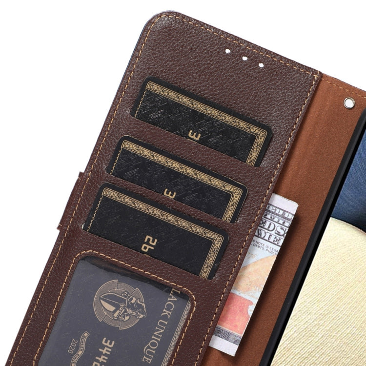 KHAZNEH Litchi Texture Leather RFID Phone Case, For Nokia X30 5G, For Samsung Galaxy A54 5G