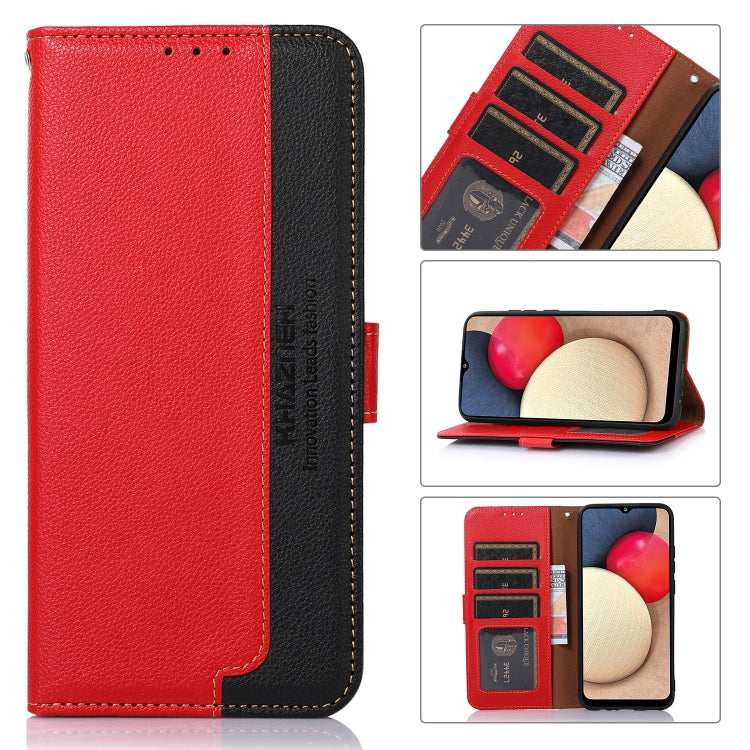 KHAZNEH Litchi Texture Leather RFID Phone Case, For Nokia X30 5G, For Samsung Galaxy A54 5G