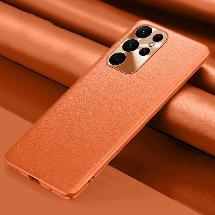 Plain Skin Leather Phone Case, For Samsung Galaxy S23 5G, For Samsung Galaxy S23+ 5G, For Samsung Galaxy S23 Ultra 5G