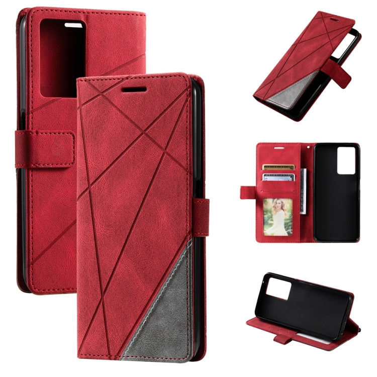 Skin Feel Splicing Leather Phone Case, For OPPO A57 2022, For Realme C30 4G, For Samsung Galaxy S23 5G, For Samsung Galaxy S23+ 5G, For Xiaomi 12T / Redmi K50 Ultra, For Samsung Galaxy S23 Ultra 5G, For Xiaomi Redmi 11 Prime 4G, For Samsung Galaxy A14 ...